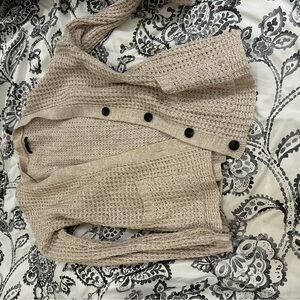 Cream Chunky Knit Cardigan